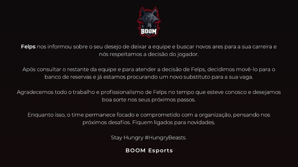 felps fora da boom