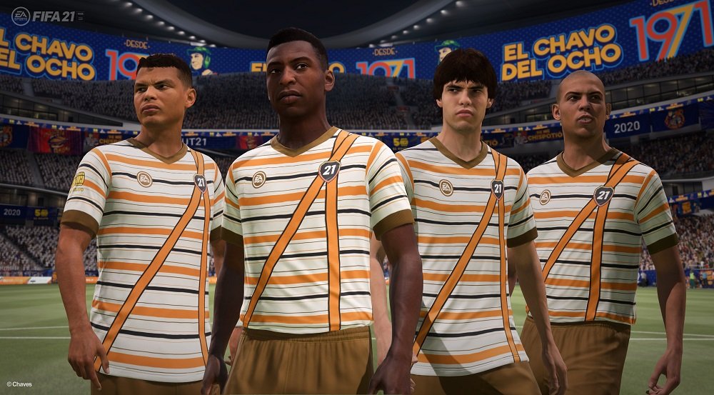 FIFA 21 recebe roupa do Chaves em homenagem à série