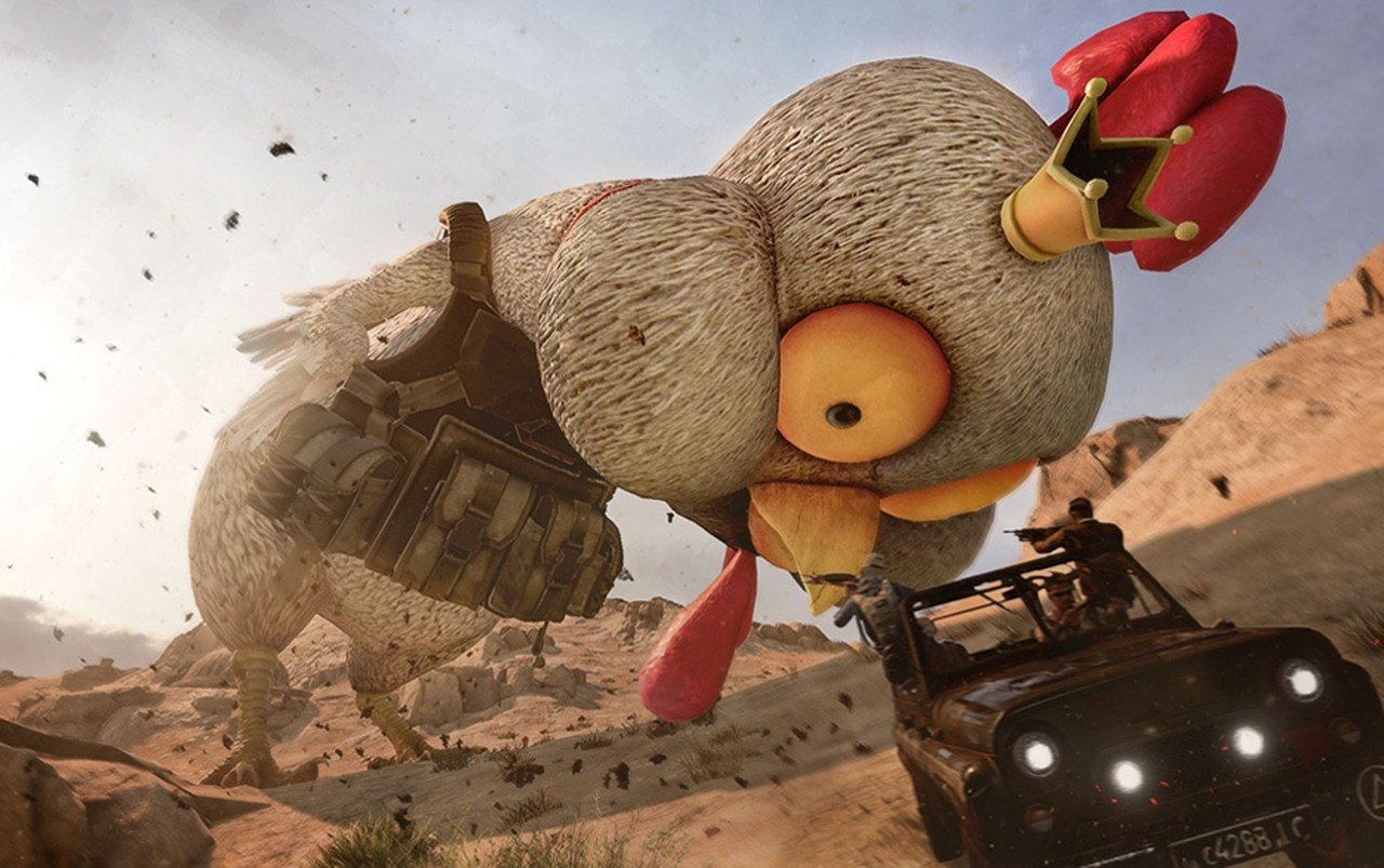 PUBG recebe modo battle royale com galinha gigante