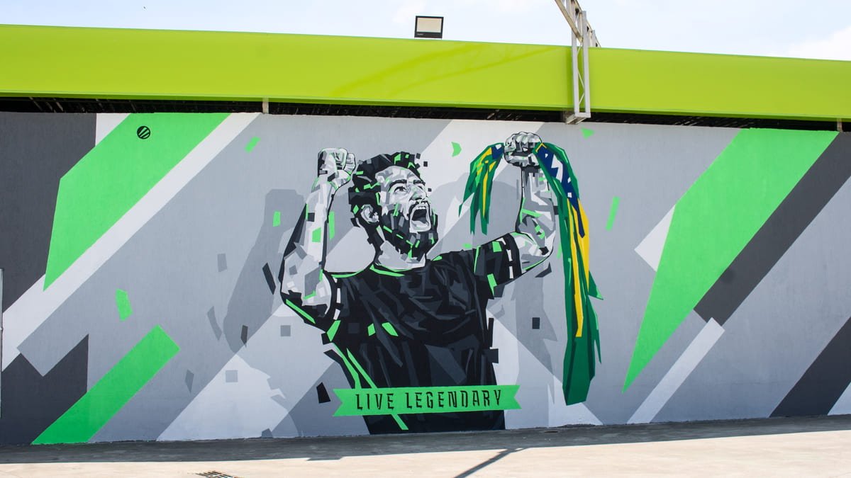 IEM Rio 2024: ESL inaugura mural de FalleN no Rio