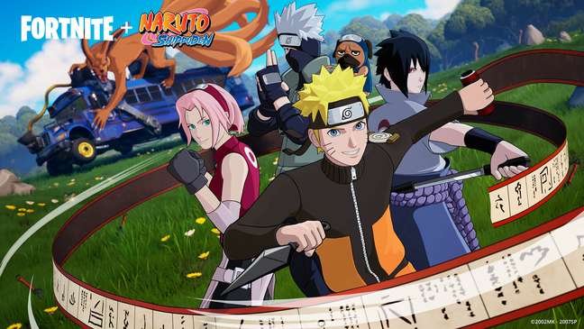 Skins e itens de Naruto são lançados em Fortnite