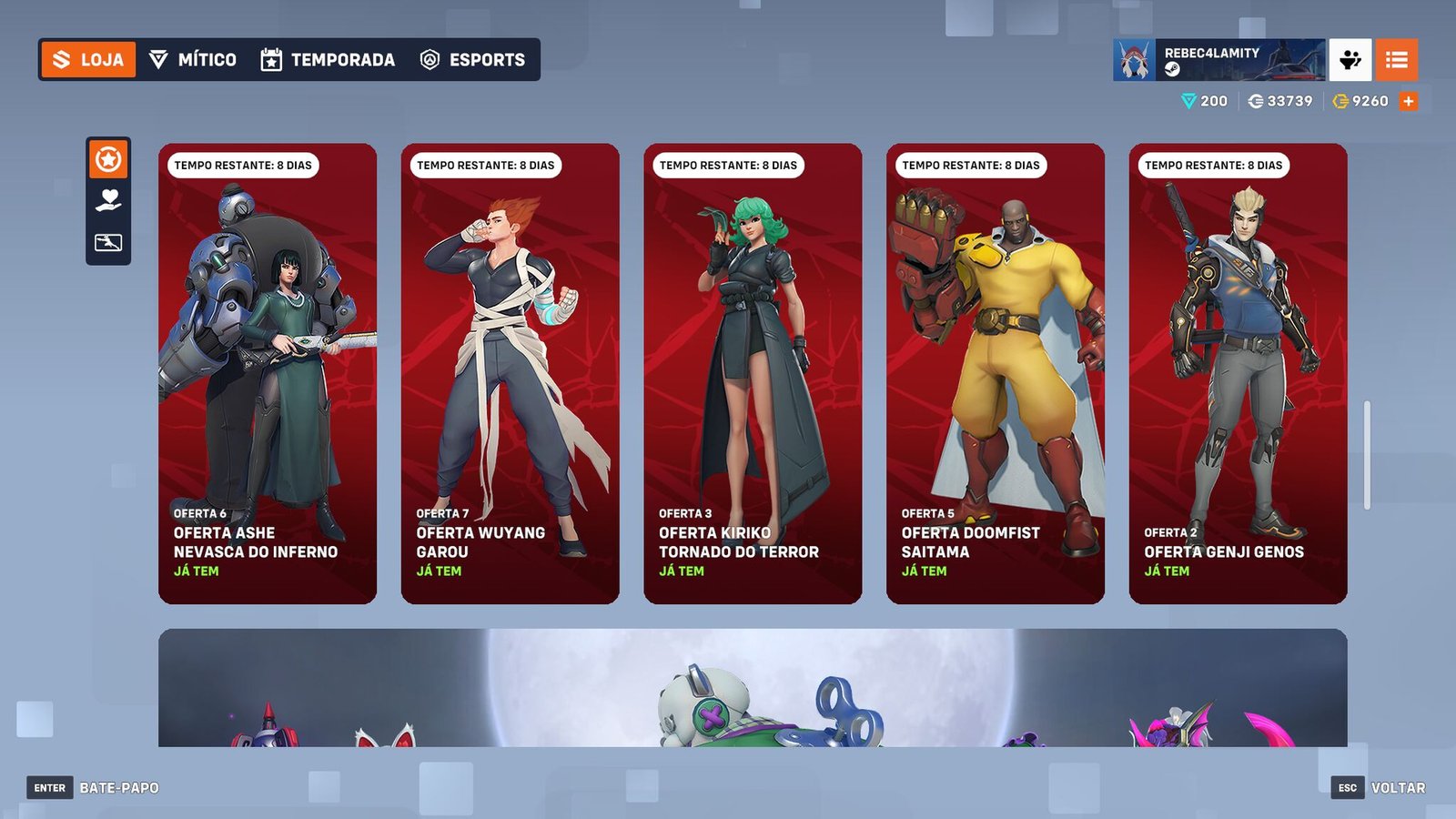 Skins de Overwatch 2