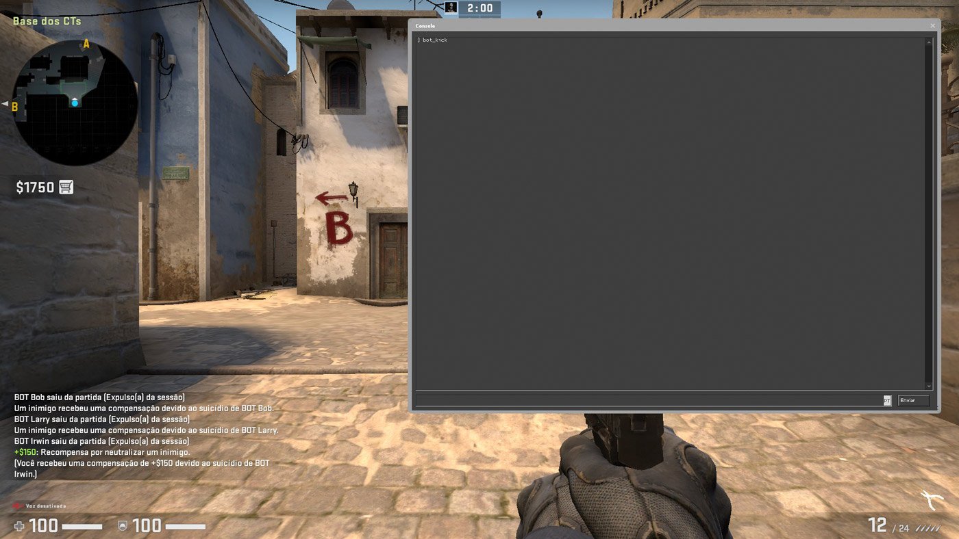 passo 2 comandos de faca csgo