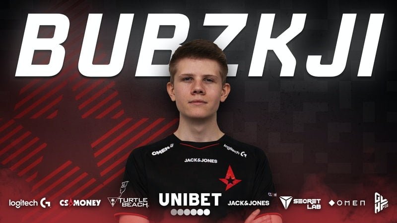 CS:GO: Astralis confirma contratação de ⁠Bubzkji e dispensa JUGi