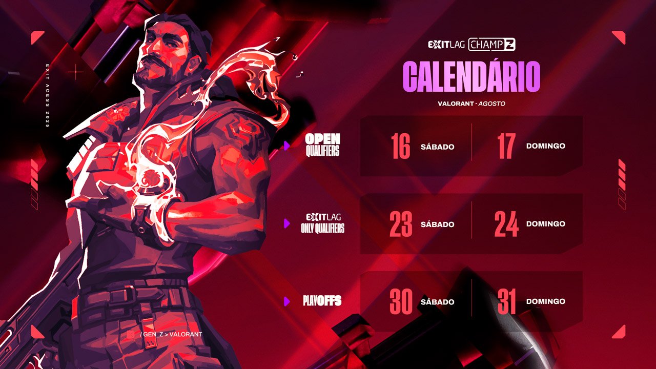 calendário exitlag champz