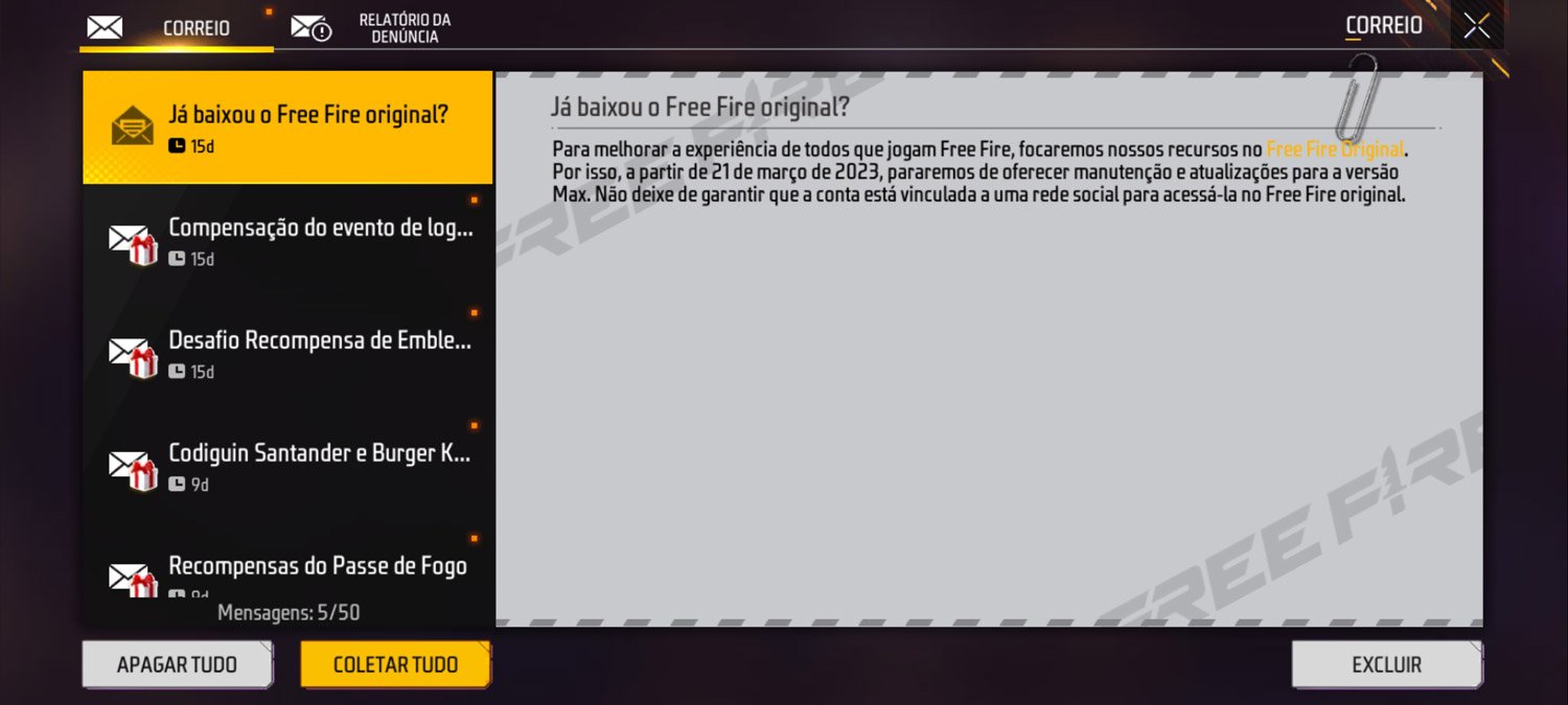 Comunicado Free Fire Max