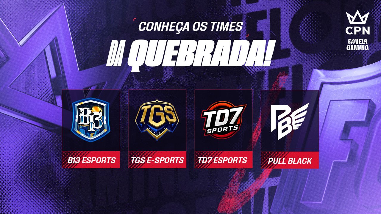 CPN Favela Gaming começa nesta sexta (19) com 18 equipes e R$ 30 mil em premiação