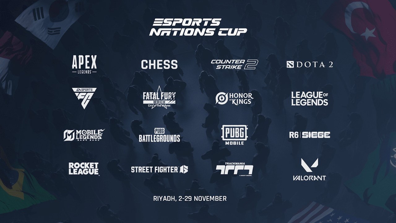 Esports Nations Cup 2026 terá 16 modalidades e eliminatórias em 100 regiões