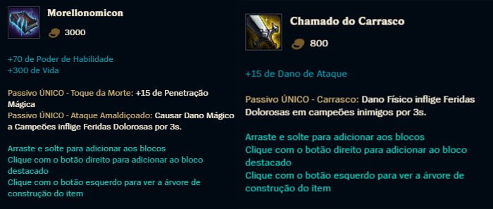 Itens corta cura em LoL