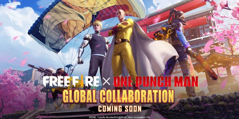 Free Fire anuncia crossover com One-Punch Man