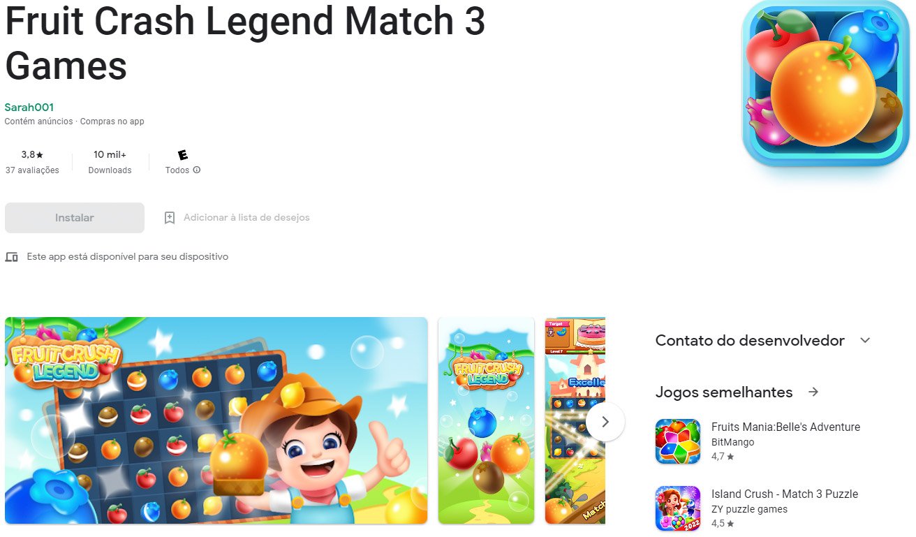 Fruit Crash Legend Match 3