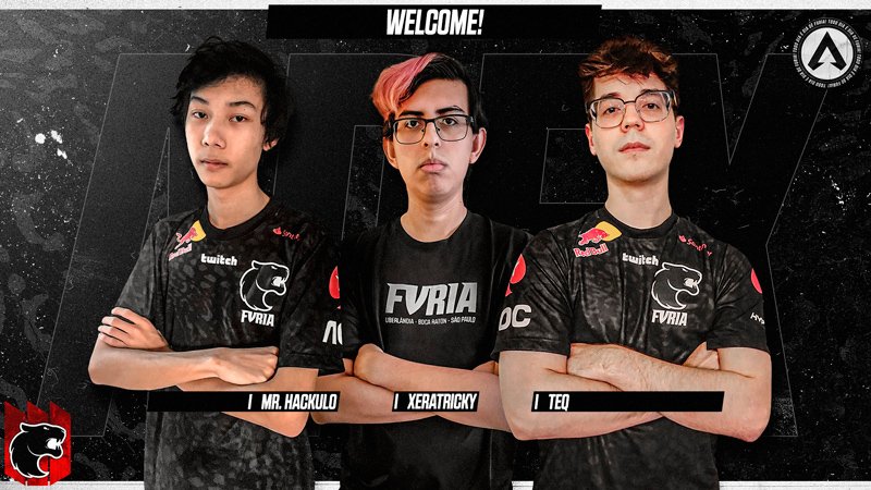 FURIA anuncia trio norte-americano de Apex Legends