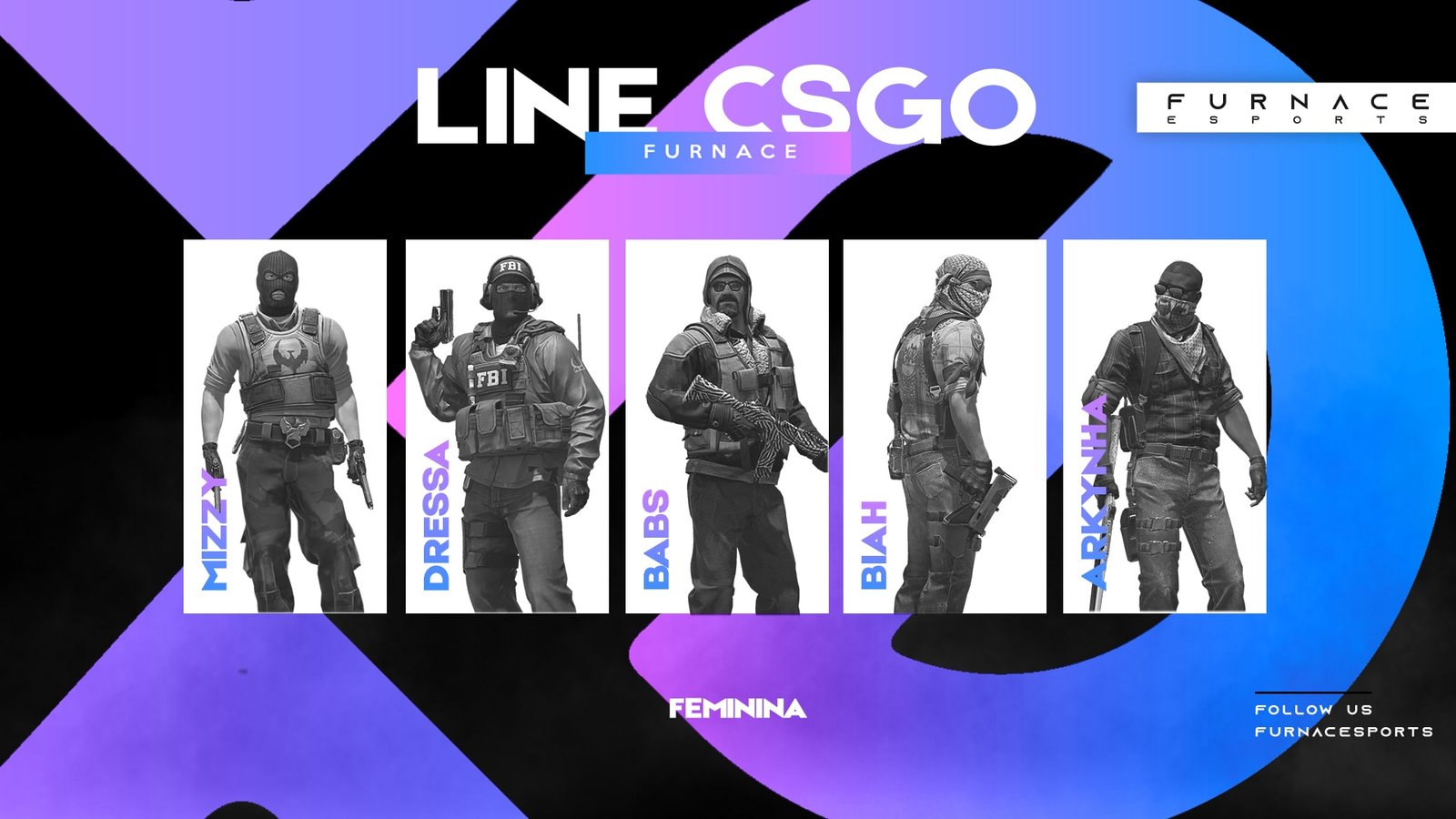 CS:GO: FURNACE ESPORTS anuncia nova line feminina