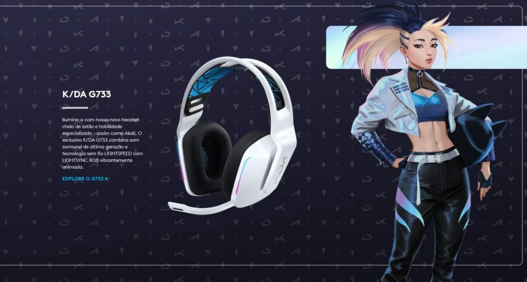 Headset K/DA G733