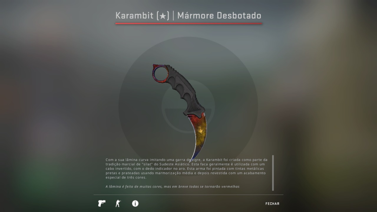 Karambit - Mármore Desbotado