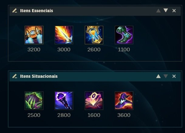 Itens para Sylas