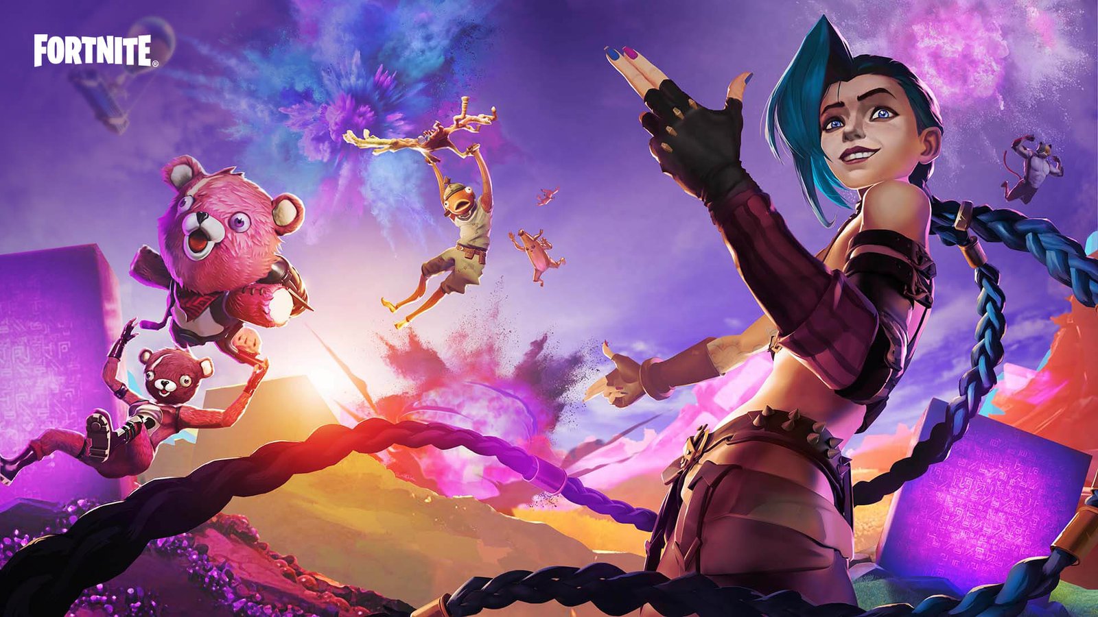 Em parceria com a Riot, Jinx é lançada no Fortnite