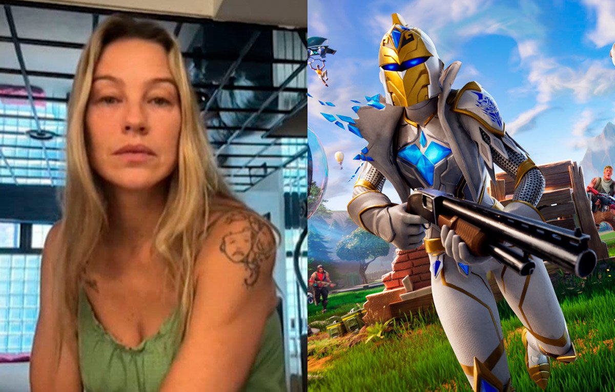 Filho de Luana Piovani busca fuzis na internet, e atriz culpa Fortnite