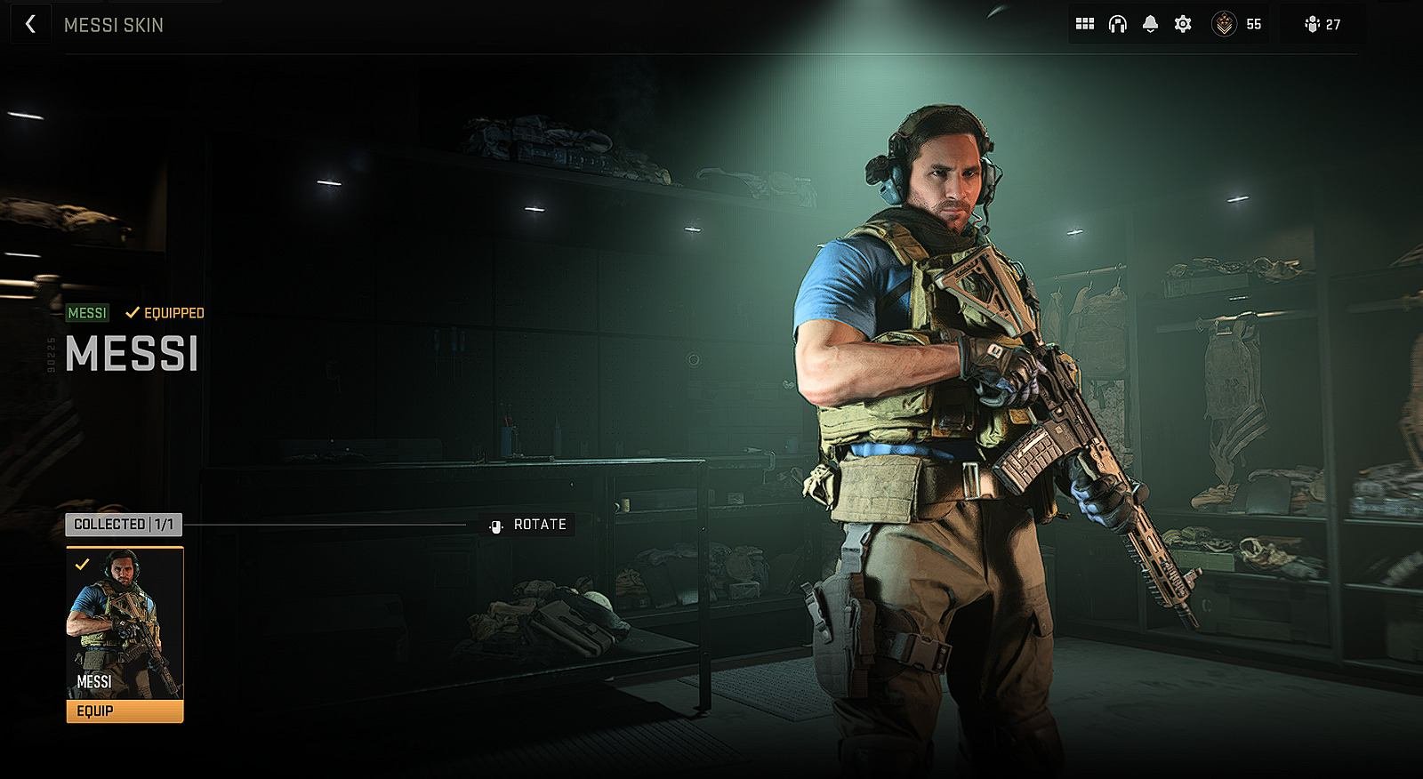Skin de Messi é lançada no Call of Duty: Modern Warfare 2