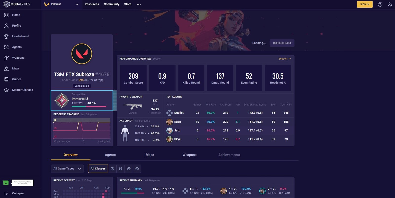 O site possui um layout simples