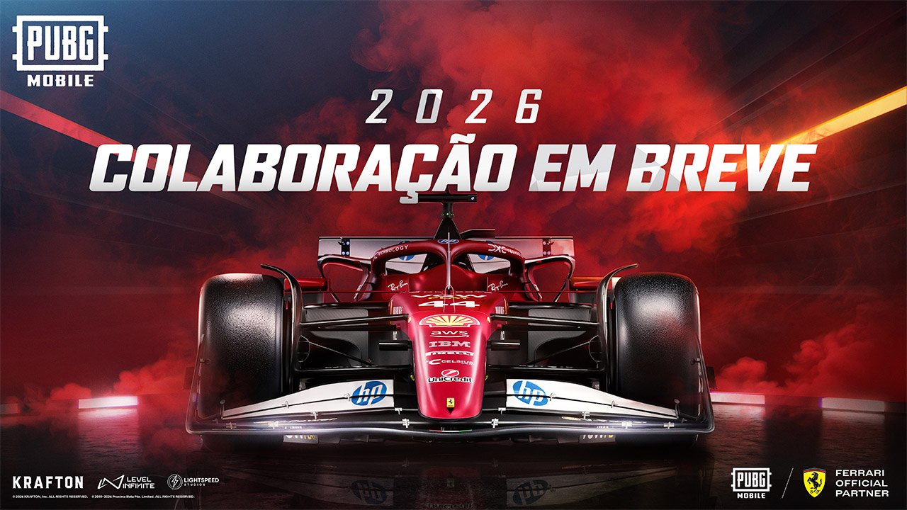 Ferrari chega ao PUBG MOBILE em parceria anunciada para 2026