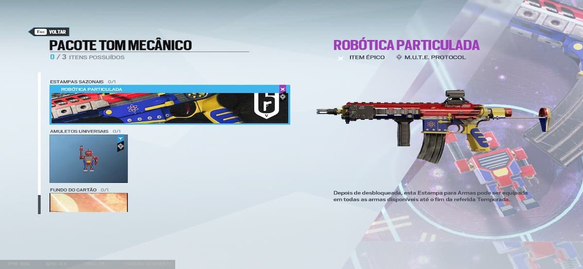 evento R6 M.U.T.E Protocol