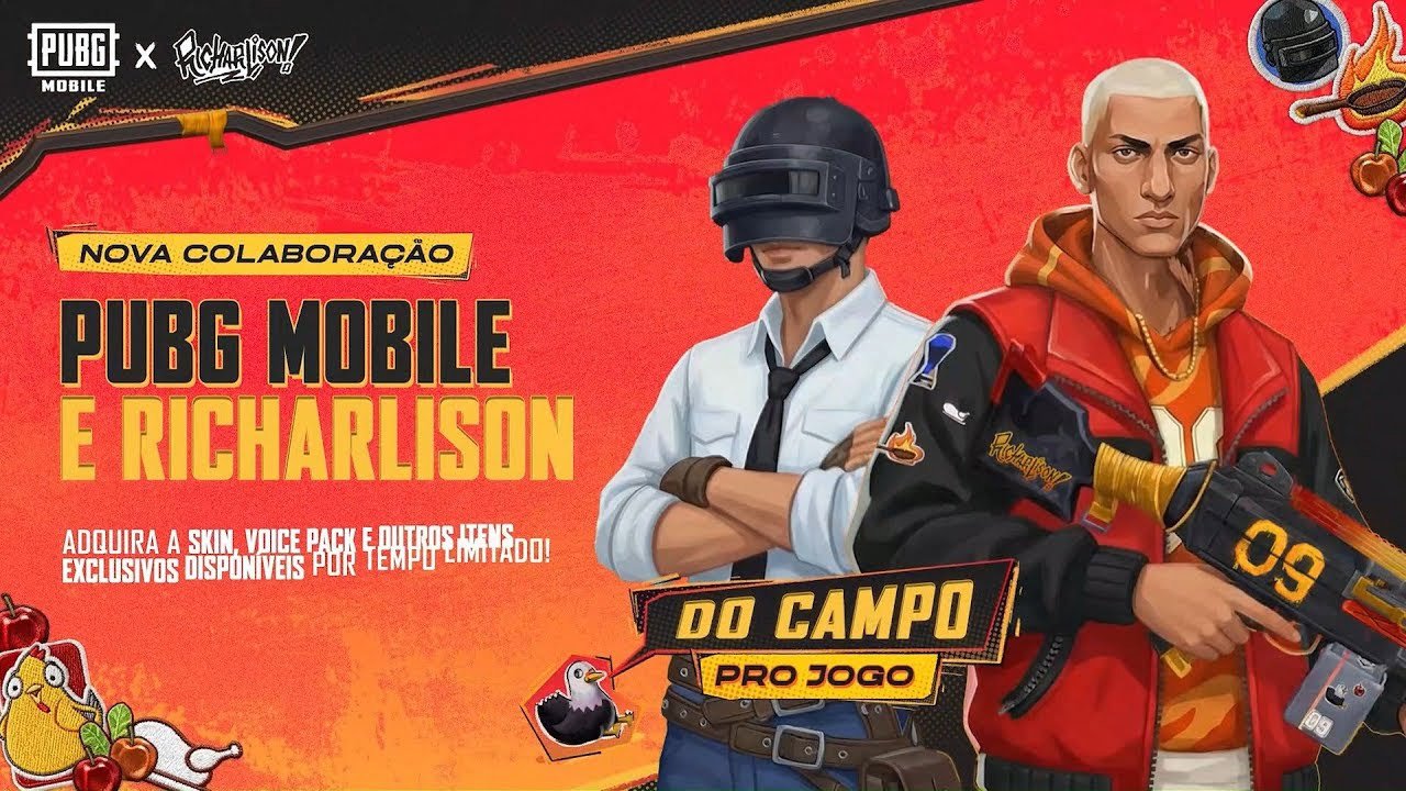 PUBG MOBILE lança colaboração com Richarlison