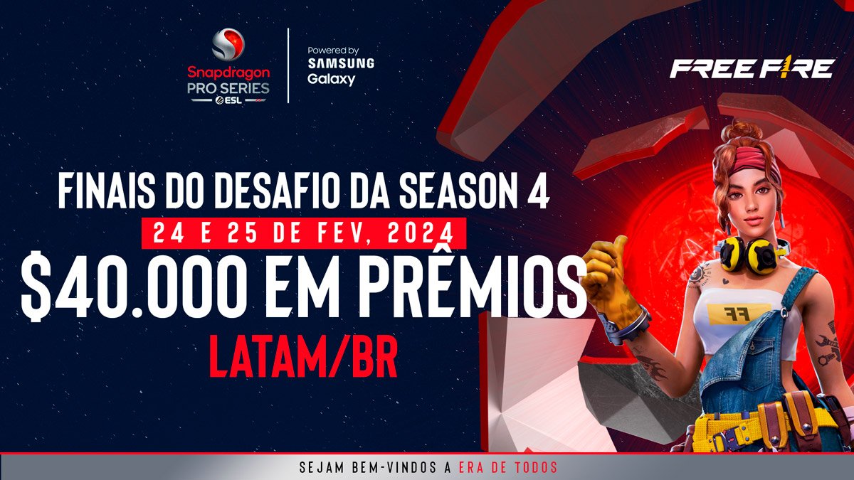 SnapDragon Pro Series estreia no Brasil com torneio de Free Fire e premiação de US$ 40 mil