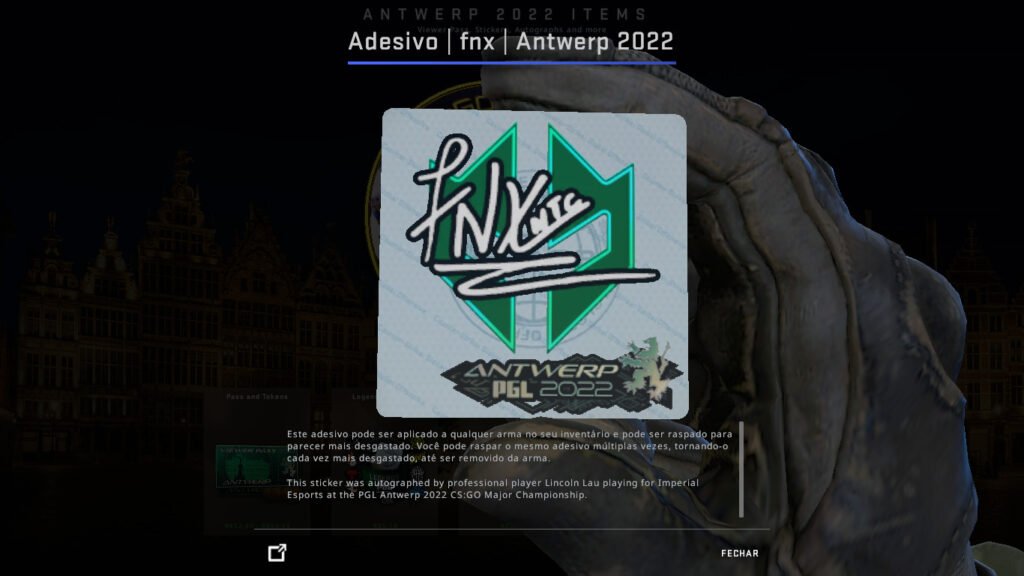 sticker fnx major antwerp