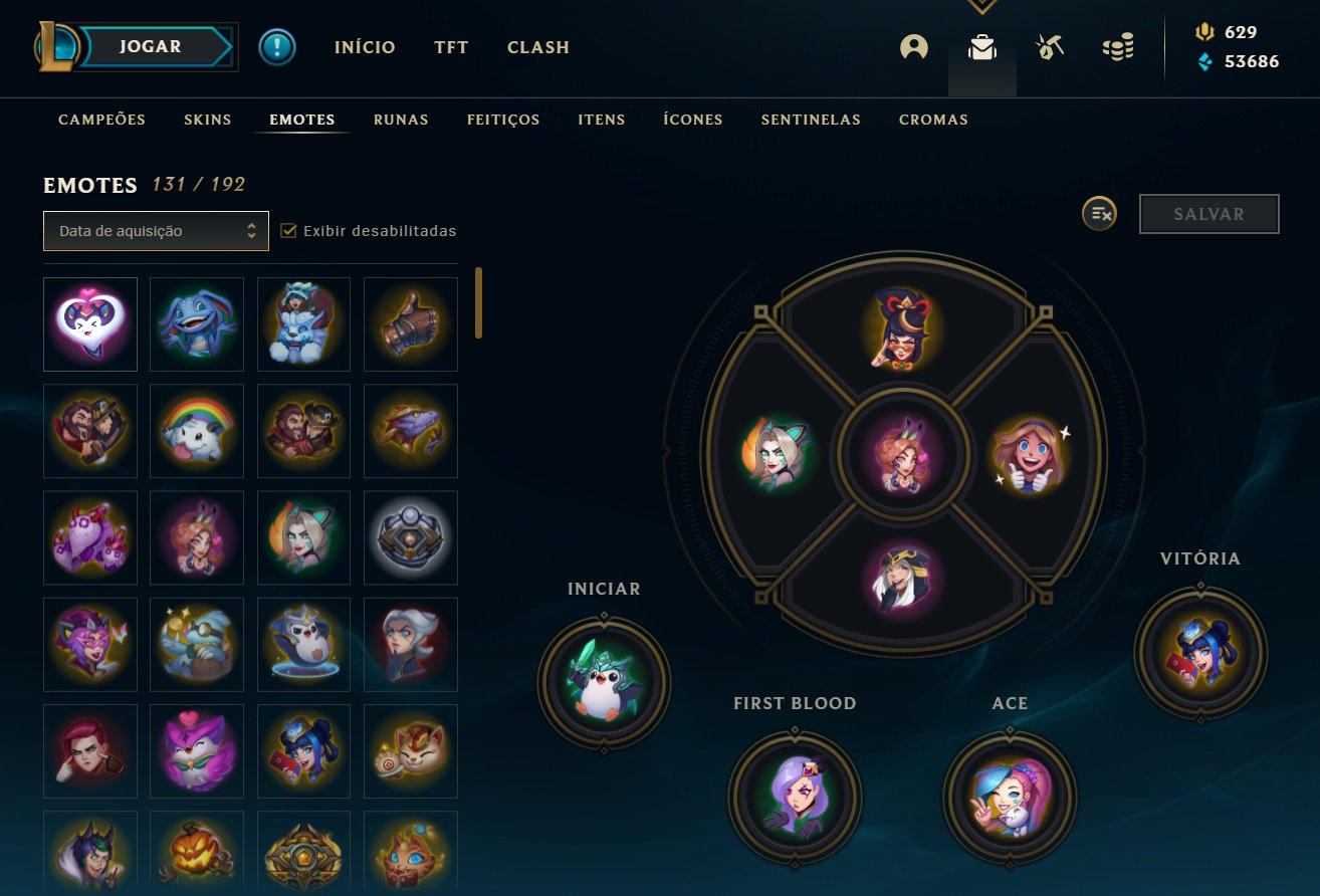 interface emotes lol