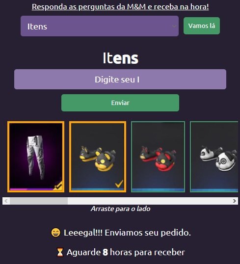 Site Gemado FF promete cosméticos grátis para os jogadores