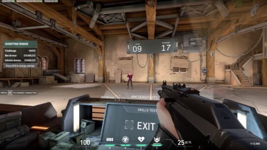 valorant atirar e correr