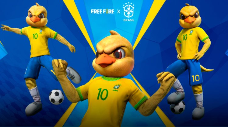 Free Fire receberá novas skins da Seleção Brasileira e conjunto do Canarinho Pistola