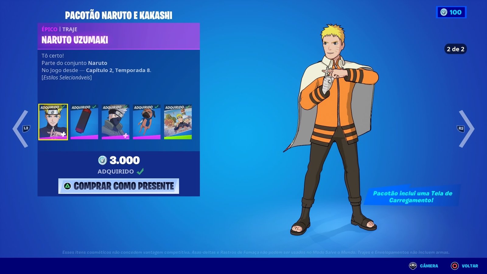 Naruto no Fortnite: veja skins, armas e como conseguir os itens do