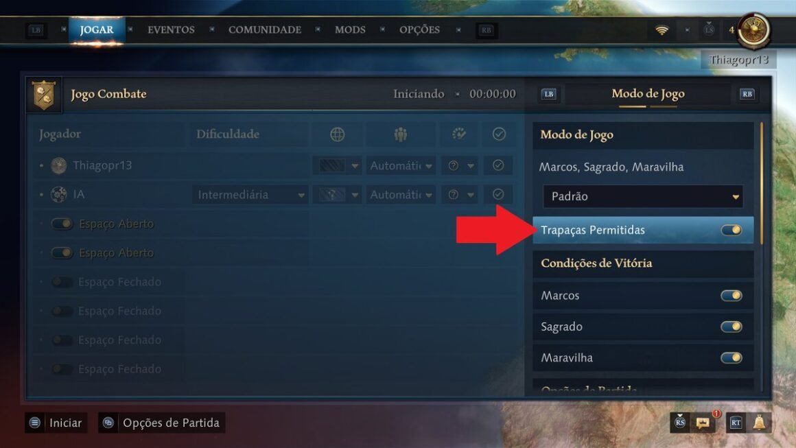 Macetes Age of Empires 4: lista de cheats