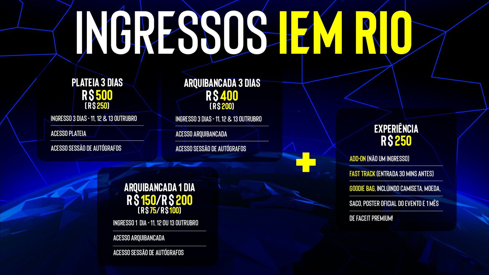 Ingressos IEM Rio 2024