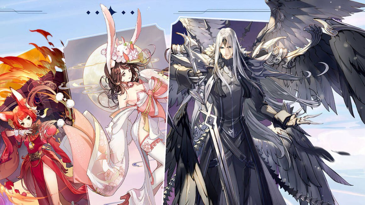 ilustração de personagens do jogo