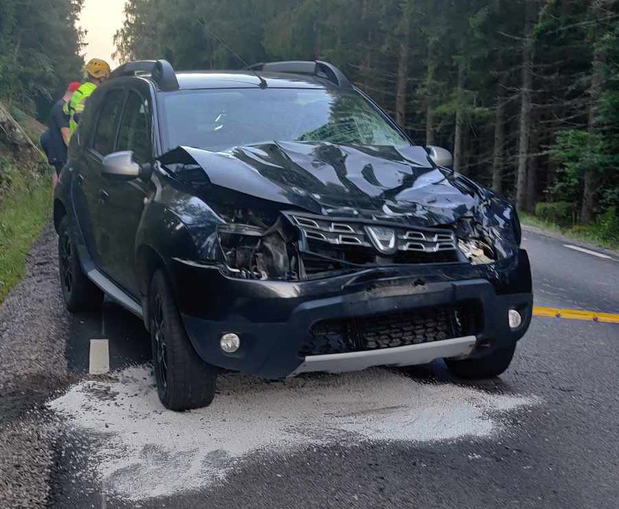 carro de flusha após acidente