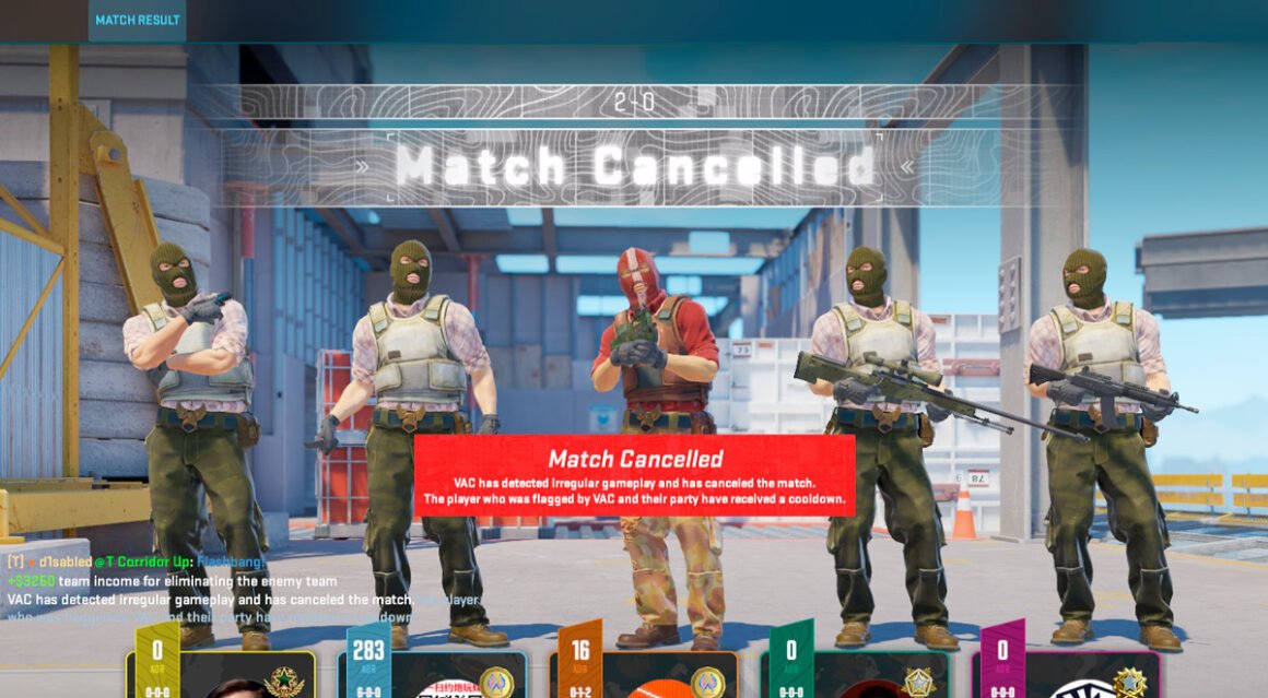 Partida cancelada por cheat no CS2