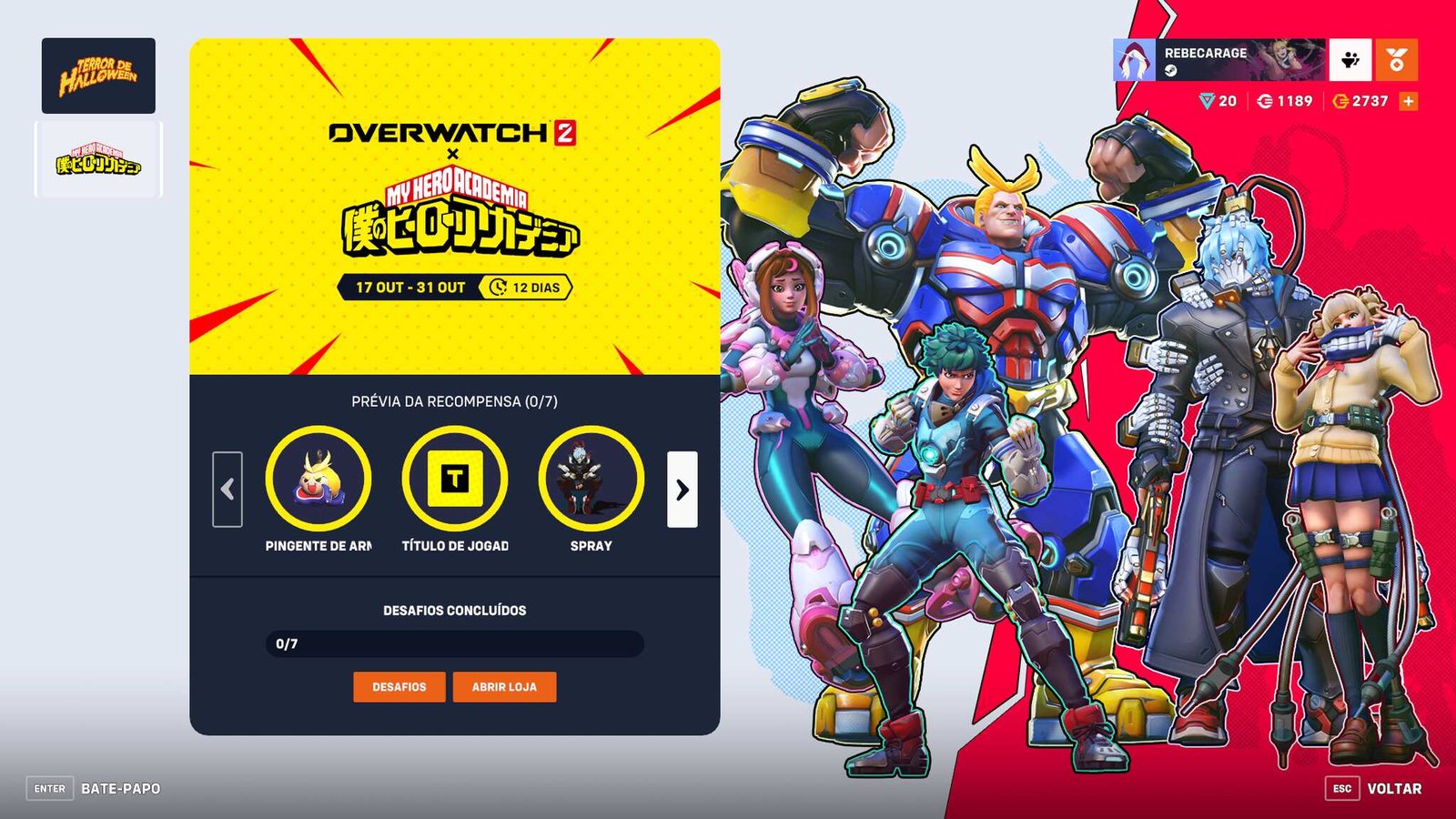 Overwatch 2 x My Hero Academia
