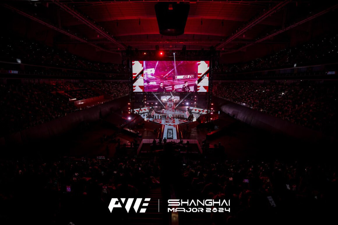 Palco do Perfect World Shanghai Major de CS2