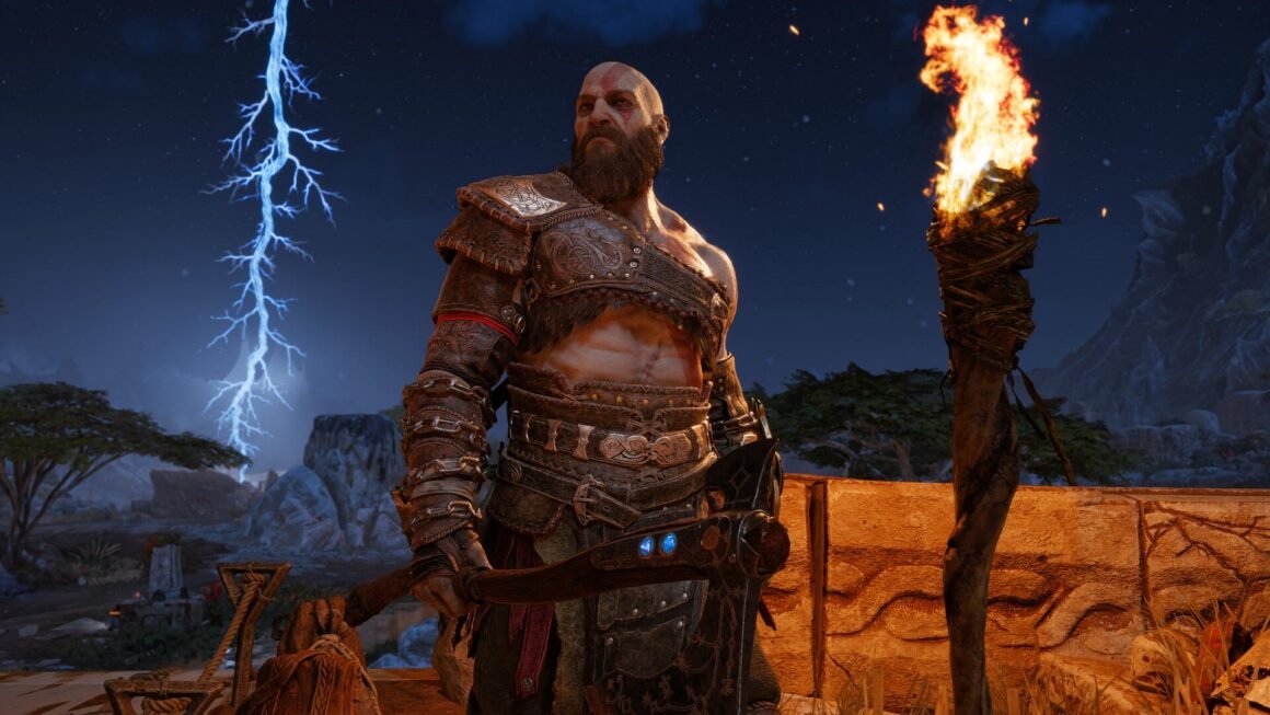 Kratos em God of War: Ragnarok